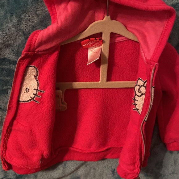 BUNDLE DISCOUNTS! size 6-9mo | Hello Kitty by Sanrio zip up Hoodie Girls Sequin - Picture 8 of 8